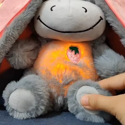 Peluche Luminoso Somnini – Burro Suave con Luz de Respiración para Bebé