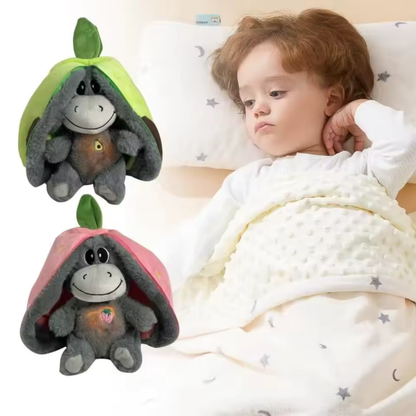 Peluche Luminoso Somnini – Burro Suave con Luz de Respiración para Bebé