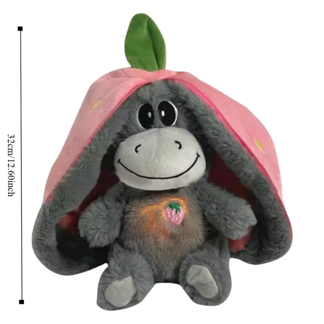 Peluche Luminoso Somnini – Burro Suave con Luz de Respiración para Bebé