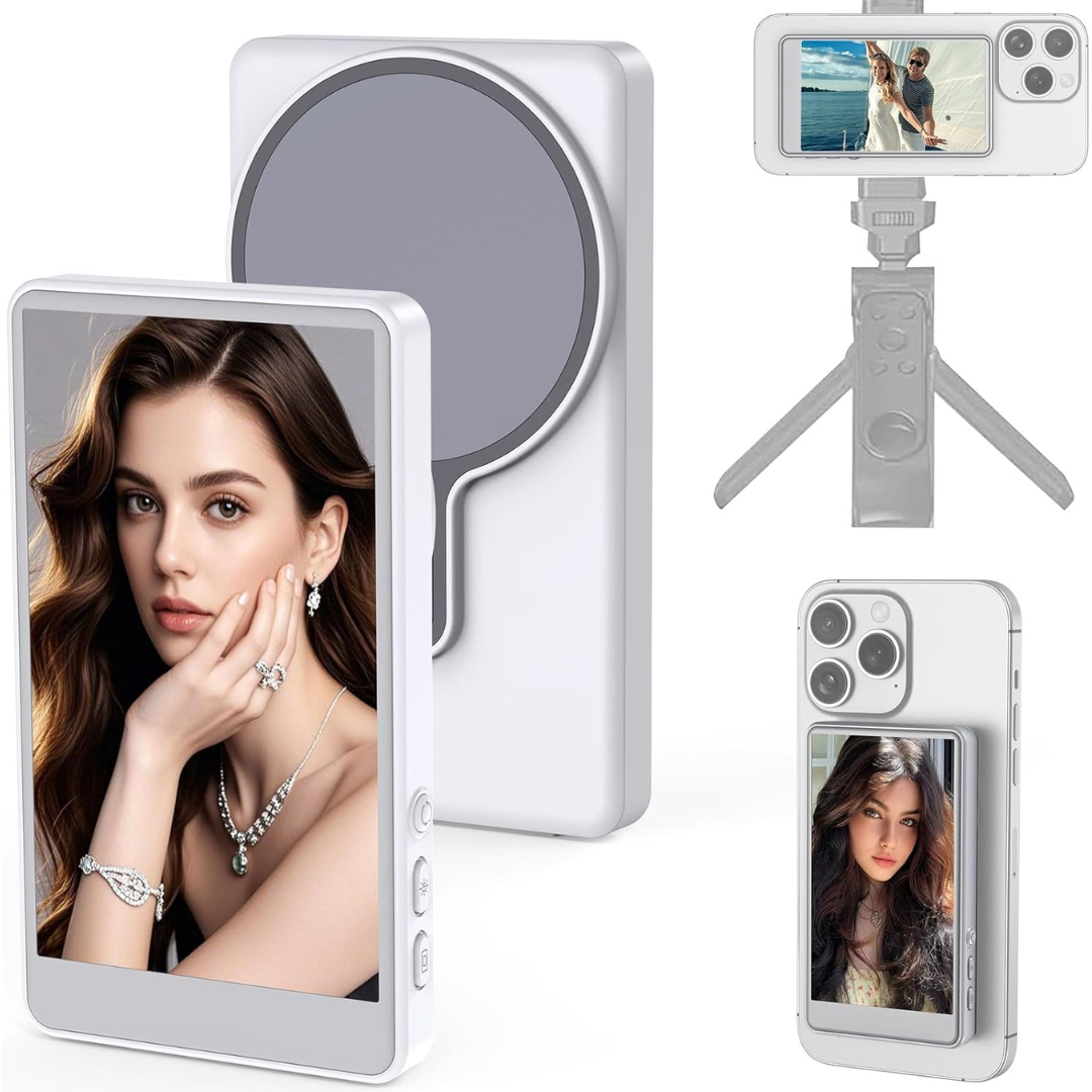 Pantalla magnética Selfie Vlog - Monitor Trasero para iphone y Android