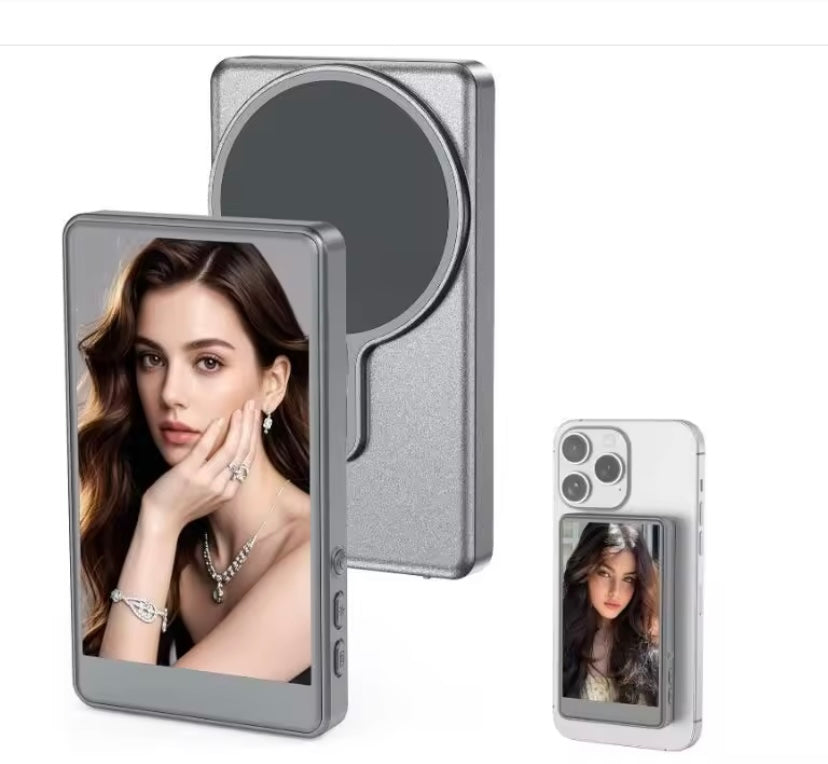 Pantalla magnética Selfie Vlog - Monitor Trasero para iphone y Android